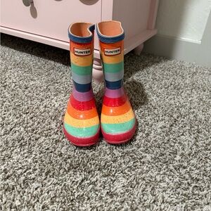 Hunter Kids' Multicolor Striped Boots